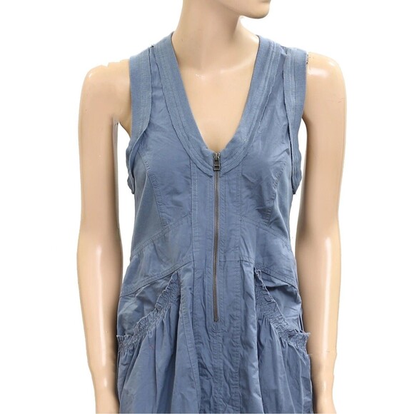 Daily Practice by Anthropologie Trek Utility Mini Dress Cotton Ruffle S 280407 - Picture 5 of 7